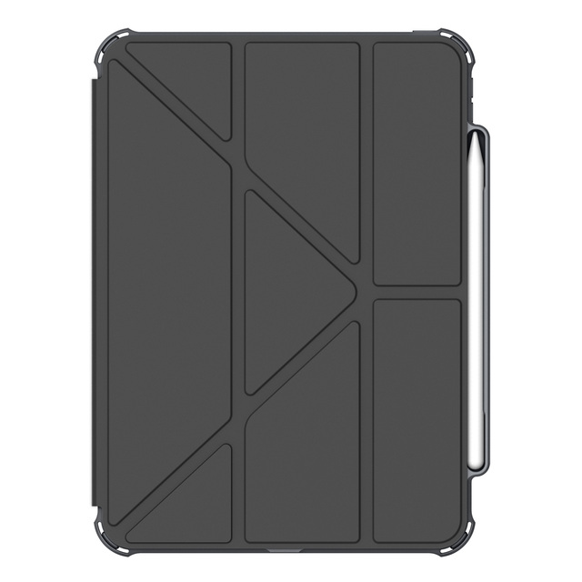 New Arrival 2024 TPU PC Transparent Four Corner PU Leather Case for ipad Protection Shockproof Case for iPad Air 6 5 4 10.9 Inch