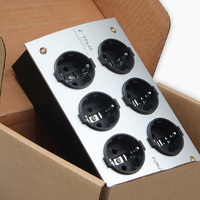 Audio E-TP60 EU Shuko Euro Distributor Daya AC 6-Stopkontak Soket Tembaga Soket Lantai 15A 80-250V NFC IP11 Terisolasi