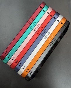 Coque de téléphone portable en métal avec cadre de couleur originale pour iPhone 16 15 14, convertible en coque 17 Pro Max, dos givré avec logo - Product Image 4