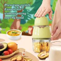 Mini Picadora de Cocina Rosa OEM de 200W, Cuchilla de 8 Aspas SUS420, Tazón de Vidrio de Borosilicato, Procesador de Alimentos para Bebés, Modelo A13, Enchufe Europeo