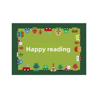 Tapis de sol en polyester pour centre d'éducation préscolaire, maternelle, salle de lecture, bibliothèque de livres illustrés et chambre à coucher, tapis d'éveil