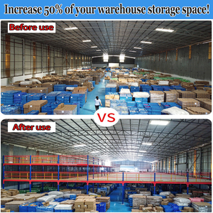 מערכת מדפים רב-שכבתית עם מדפי משטחים כבדים (מבנה פלדה) - Product Image 5