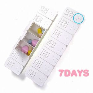 Weekly Outdoor <b>Camping</b> Travel Portable Pills <b>Box</b> Case 7 Compartments <b>Storage</b> Holder - Product Image 1