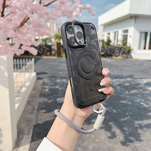 Funda <span class=keywords><strong>de</strong></span> <span class=keywords><strong>teléfono</strong></span> <span class=keywords><strong>de</strong></span> diseño exclusivo personalizable, ajuste perfecto <span class=keywords><strong>para</strong></span> IP 16 Pro Max con cordón, <span class=keywords><strong>número</strong></span> <span class=keywords><strong>de</strong></span> modelo móvil, imanes personalizados - Product Image 1