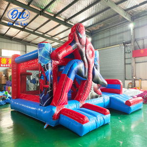 Castillo Inflable Pequeño <span class=keywords><strong>de</strong></span> Spider-Man con Tobogán y Cama Elástica para Niños - Product Image 2