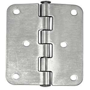 Bisagra de puerta de acero inoxidable, 60x48x1,5mm, apertura de 180 grados, herrajes para puerta de armario con 4 orificios - Product Image 3