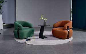 <span class=keywords><strong>Fauteuil</strong></span> de studio moderne en <span class=keywords><strong>cuir</strong></span> <span class=keywords><strong>blanc</strong></span>, <span class=keywords><strong>fauteuil</strong></span> <span class=keywords><strong>inclinable</strong></span> relaxant fait à la main, pour intérieur et extérieur, personnalisable, contemporain - Product Image 2
