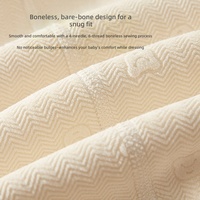 Combinaison Bébé Hiver Épaisse et Chaude à Manches Longues, Doublée Polaire, en Polyester, Tissu Velours, Fermeture Pull-Over