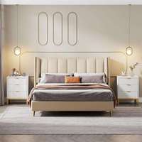 Table de chevet avec tiroirs de rangement, table de chevet minimaliste moderne, petit meuble de chambre à coucher