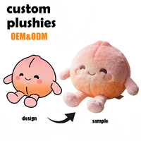 Peluche personnalisée Créez votre Respectueux de la peau Promotion de Noël mignonne Citrouille jouets en peluche personnalisés