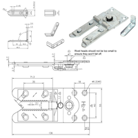 Connecteurs de canapé sectionnels en acier robuste, clips de meubles à fermeture douce à encliquetage pour canapés en cuir/tissu, entrée, salle à manger (2
