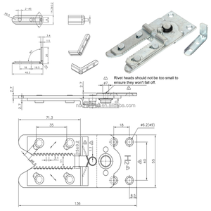 Nhiệm vụ nặng nề thép cắt Ghế kết nối mềm Đóng Snap-On đồ nội thất clip cho da/vải ghế <span class=keywords><strong>sofa</strong></span> lối vào ăn uống (2 - Product Image 2
