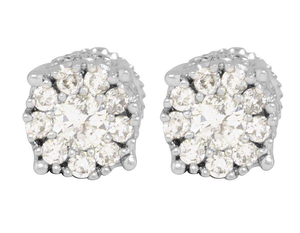 Trendy Fashion Lab Grown Diamond Earrings in 10K Gold Iced Out Style Jewelry for Streetwear Party Wear and Unisex Looks - Product Image 4
