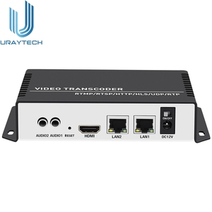 URayTech Transcodificador de Video 8 en 1 IP a IP 4K HEVC H.265 H.264 para Transmisión en Vivo de TV <span class=keywords><strong>IPTV</strong></span>, RTMP, RTMPS, UDP, HTTP, RTSP, HLS, SRT - Product Image 1
