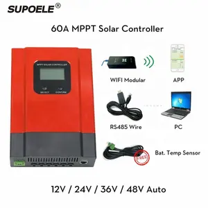 Esmart3 Mppt Solar Laad Controller 60a Auto Sensing Met Wifi Monitoring