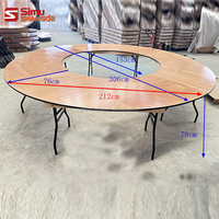 Table de pique-nique pliable en bois en forme de serpent, prix de gros