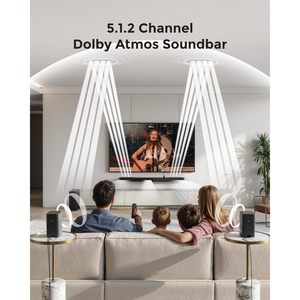 Loa thanh thông minh ULTIMA 5.1.2ch cho TV với hệ thống âm thanh vòm Dolby Atmos và <span class=keywords><strong>2</strong></span> loa vòm giao diện quang học - Product Image 4