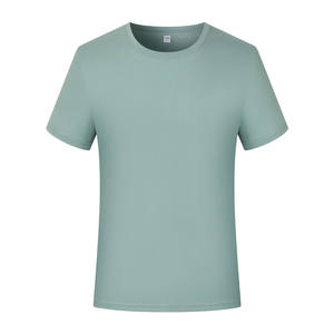 Calidad de exportación Simple <span class=keywords><strong>3D</strong></span> Puff Print 60% algodón 40% poliéster camiseta blanca en blanco sin etiquetas proveedor negro logotipo barato personalizado - Product Image 6