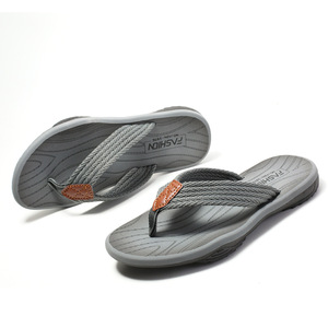 New Arrival Men's Slippers Casual Summer Outdoor Beach Nylon Upper EVA <b>Soft</b> Sole Cotton Lining <b>Flip</b> <b>Flops</b> Anti-Slip Flat - Product Image 6