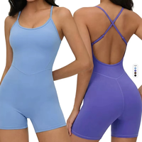 Nieuw binnen 2026 Active Wear Dames Verstelbare Bandjes Dames Eén-delige Fitness Yoga Gym Workout Jumpsuit