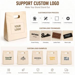 Bolsa de Lona Portátil Mini con Asas, Bolsa Pequeña de Algodón para Teléfono, Cartera, Llaves, Uso Diario - Product Image 3