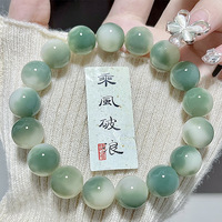 En gros Pas Cher Naturel Vert Flottant Fleur Bodhi Racine Bracelet Perles À La Mode Chapelet Wenwan Bracelet pour Hommes et Femmes