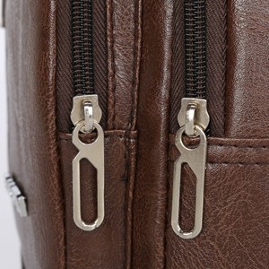 Bolso de Pecho de PU para Hombre, Multifuncional, Impermeable, con Cierre, Orificio para Auriculares, Diseño Antirrobo, Venta al Por Mayor - Product Image 4