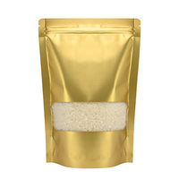 Sachet Doypack Imprimé en Héliogravure Coloré en MOPP/VMPET/PE avec Fenêtre Transparente et Fermeture Éclair, Sac Sous Vide Étanche pour Emballage de Café, Snacks et Aliments