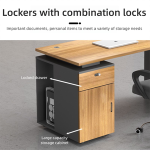 A buon mercato all'ingrosso 1.2m Mdf piccolo ufficio tavolo cubicolo di Coworking angolo scrivania da ufficio mobili moderni per il personale - Product Image 3