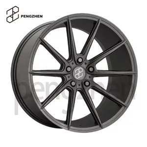 Pengzhen Merk Hyper Zwart En Cnc Gefreesd Spaken Felgen 5X120 19 Wielen Velgen Gesmeed Voor Bmw 525LI F18 320 F10