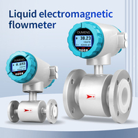 Débitmètre électromagnétique numérique LCD avec précision de 0,5 %, impulsions 4-20 mA/RS485 Modbus OEM IP65 pour la mesure de l'eau et des liquides
