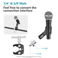 Kit de vis pour appareil photo Neewer 16 pièces avec adaptateur 1/4"-20 pour trépied/téléphone portable/canne à selfie (montures femelle/mâle)
