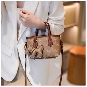 Bolsos de Mano de Diseño de Lujo, Portátiles, con Cierre, de Poliéster, Hechos en China para Venta al por Mayor en Línea, con Patrón Geométrico - Product Image 5