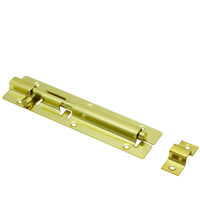 Haute qualité moderne porte glissière boulon serrure couleur or en acier inoxydable matériau en alliage de Zinc pour usage domestique porte fenêtre accessoires