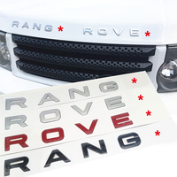 Lot de 10 autocollants 3D en ABS pour Range Rover : emblèmes, badges et lettres de logo pour capot avant, capot arrière, pare-chocs et coffre