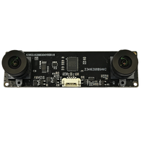 Módulo de Cámara de Doble Lente USB2.0 de 2MP, Sincronización de Cuadros Sincrónicos, Rango Dinámico de 72dB, Placa de Visión Binocular CMOS para Máquinas