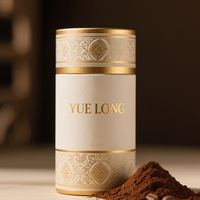 Boîte de pots en carton en papier cosmétique vide et personnalisé pour café en poudre thé avec couvercle hermétique en métal.