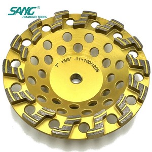 SANG Long Working Life Abrasive Tools S Segment Metal Bond Factory 180mm Disque diamanté à segment pour le polissage du béton et des pierres - Product Image 2