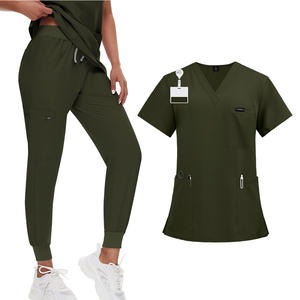 Uniformes Médicos Quirúrgicos Personalizados para Doctoras, Uniformes de Enfermería, Uniformes Elásticos para Salón de Belleza, Clínica, SPA, Conjuntos de Uniformes Cortos para Mujeres, Traje de Enfermera - Product Image 6