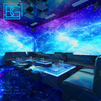 Cabine arrière au sol Comptoir de bar Led Big Fan Light Dj Party Tapis Led Chaise Et Table Ensemble Meubles Boîte De Nuit