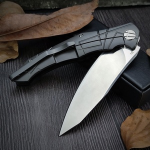Navaja de Bolsillo EDC con Hoja de Acero D2 de 3.62 Pulgadas, Cuchillo Plegable de Supervivencia y Rescate para Exteriores con Mango de G10 y Acero 420 para Camping - Product Image 3