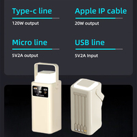 Venta al por mayor 30000 50000 Mah Power Bank carga rápida cargador externo 30000mAh 50000 mAh cargador PowerBanks luz LED para todos los teléfonos