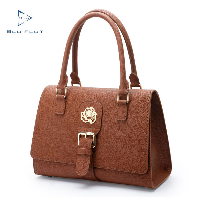 Hot Design Full Grain Cow Leather Handbags Metal logo Women Luxury Office Handbag Leather Bags Waterproof Custom Tote Bag