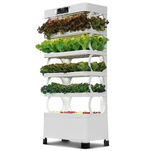 Aeroponics Indoor NFT Hydroponic <b>Growing</b> Systems Home Vertical Garden Tower With Led <b>Light</b> Automatic Hydroponic System With Led - Product Image 4