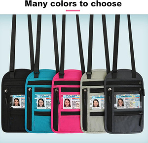 <span class=keywords><strong>Portefeuille</strong></span> de voyage pour passeport, porte-cartes familial, <span class=keywords><strong>anti</strong></span>-vol, <span class=keywords><strong>anti</strong></span>-RFID, imperméable, pour documents et argent - Product Image 6