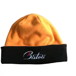 Op Maat Bedrukt Patroon Polar Fleece Stof Beanie Hoed