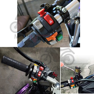 Mochi Motorcycle Handlebar Switch 22mm NMAX Multi Functional Integrated <b>Control</b> With <b>Wiring</b> Harness - Product Image 4