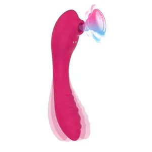 Free Samples Vibrator Adult Sex Toy, Medical Grade Liquid Silicone Rechargeable G Spot Heating Sucking Vibrator Massager