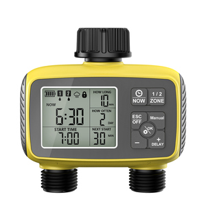 Precio de fábrica, temporizador impermeable, riego, temporizador de riego automático, de 2 canales Control, dispositivo de riego automático - Product Image 1