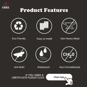 Nhà Máy CE OEM chịu thời tiết WPC Panel tường cho trang trí không thấm nước hiện đại 3D tấm Tường - Product Image 2